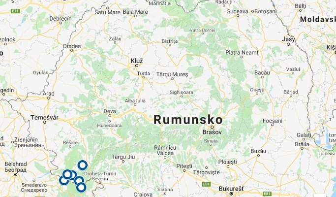Vyznačení šesti českých nejvýznamnějších vesnic v Rumunsku